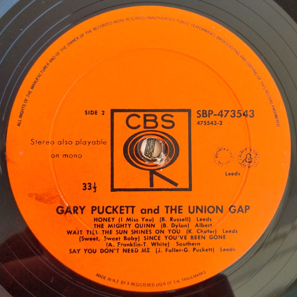Gary Puckett And The Union Gap* – Gary Puckett And The Union Gap
