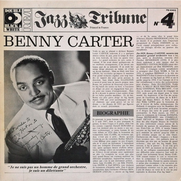 Benny Carter – Benny Carter (1928-1952)