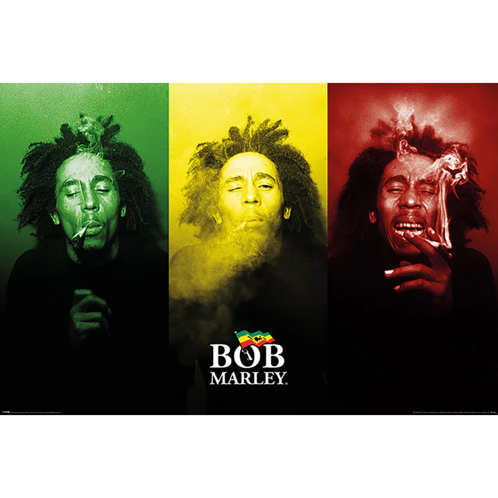 BOB MARLEY tricolour smoke