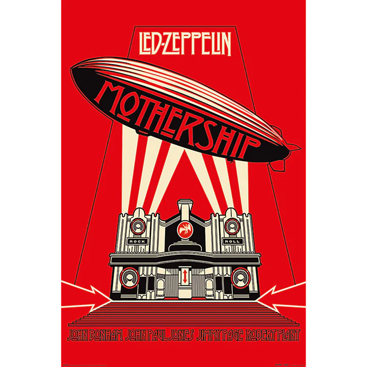 LED ZEPPELIN mothership red